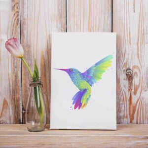 Colibries Pinturas canvas  Colibrí sorprendente