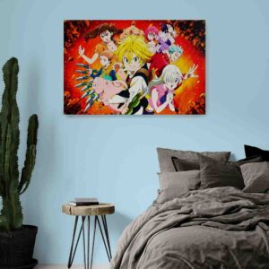 Pinturas De Anime decorativas canvas Nanatsu no taizai 3