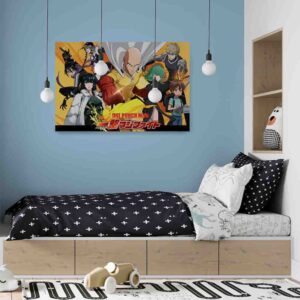 Pinturas De Anime decorativas canvas One punch man 4