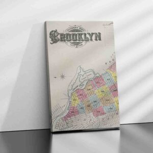 Decoracion con cuadros modernos Brooklyn Mapa