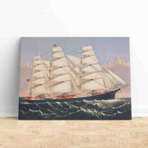 Cuadros para recamaras modernos Clipper Ship Three Brothers - Currier & Ives
