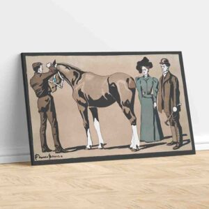Venta de cuadros para sala La gente y el caballo - Edward Penfield