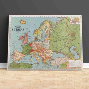 Cuadro para habitacion Mapa Bacon de Europa - George Washington Bacon