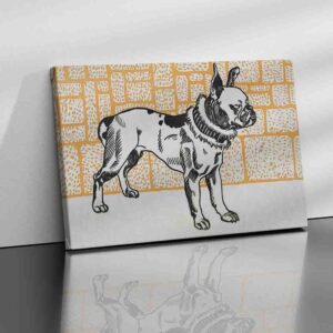 Cuadros decorativos para sala elegantes Pitbull Terrier (1912 - Moriz Jung
