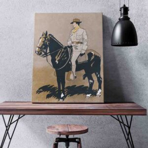 Venta de cuadros para sala Soldado a caballo - Edward Penfield