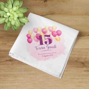 Servilletas Para 15 Años De Tela Mod. 11