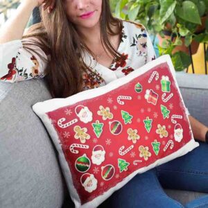 Almohadas navide?as 2 fundas doble vista Mod. 2