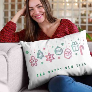 Almohadas navide?as 2 fundas doble vista Mod. 3