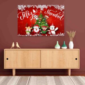 Cuadros canvas navideños Feliz navidad