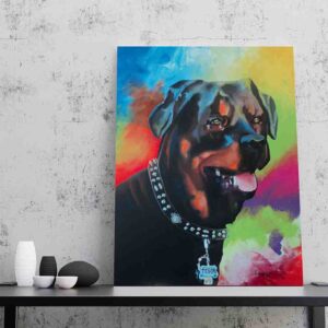 Cuadro Perro pinturas canvas 1