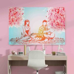 Cuadro en canvas del dia del amor y la amistad 14