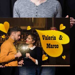 Cuadro en canvas del dia del amor y la amistad 23
