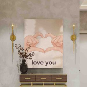 Cuadro en canvas del dia del amor y la amistad 8