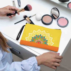 Bolsa De Mano Con Estampado Amarillo de Moda Mod. 1