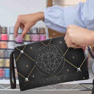 Bolsa De Mano Con Estampado Negros de Moda Mod. 3