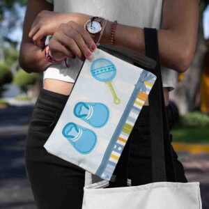 Recuerdos Para Baby Shower Economicos Y Utiles Bolsos Personalizados Mod. 3