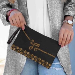 Bolsa De Mano Con Estampado Negros de Moda Mod. 4