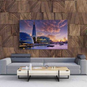 Cuadros De Ciudades En Canvas New York Dubai 1