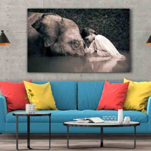 Cuadro Aashes And Snow Elefante Niño Gregory Colbert Canvas 1