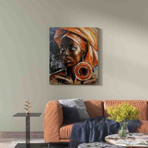 Cuadros Mujeres Africanas Modernos 1