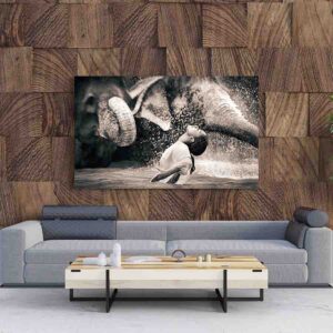 Cuadro Aashes And Snow Elefante Niño Gregory Colbert Canvas 2