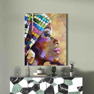 Cuadros Mujeres Africanas Modernos 2