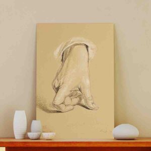 Cuadro De Manos En Canvas Para Sala 4