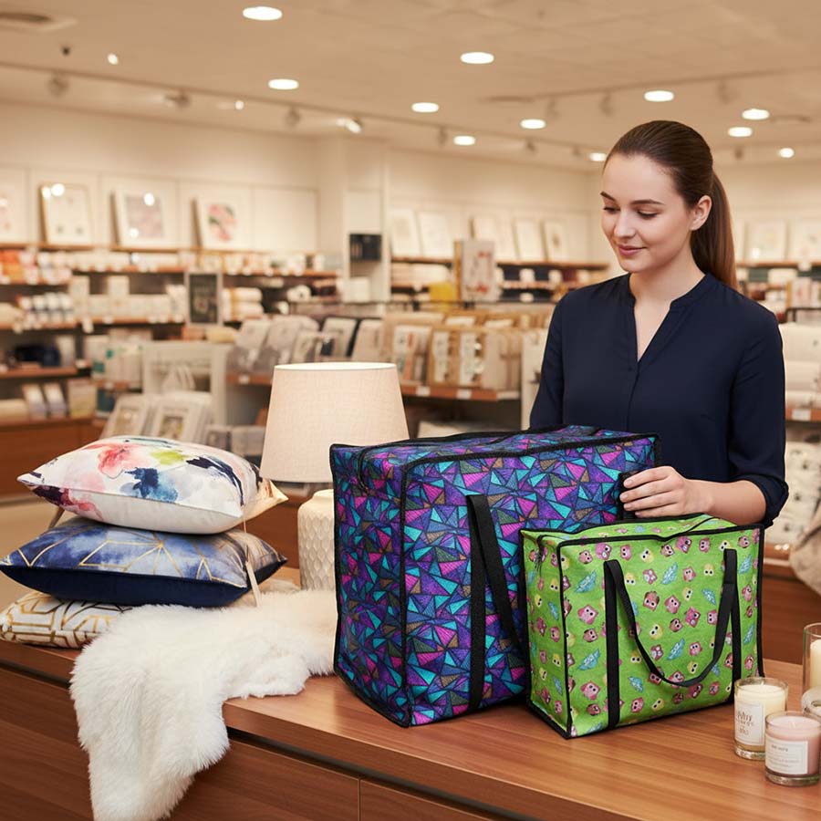 Bolsas De Compras O Mandado Reutilizables De Lona
