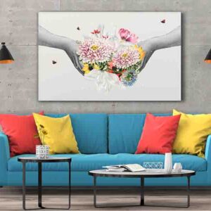 Cuadro De Manos En Canvas Para Sala 5