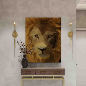 Pinturas De Leones Decorativa En Canvas 7