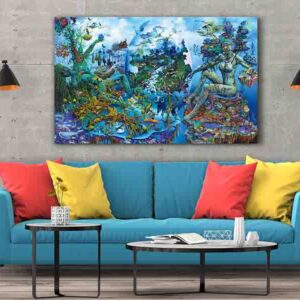 Pinturas De Mujeres Modernos En Canvas A Land Where Life is Found