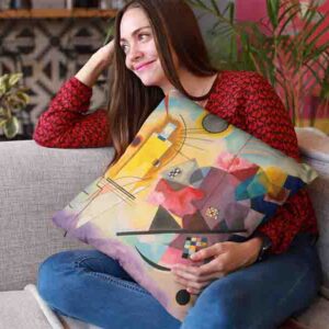 Cojines Decorativos De Amarillo, rojo y azul - Vasili Kandinski