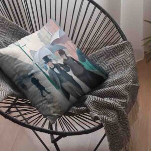 Cojines Decorativos De Calle de Par?s, d?a lluvioso - Gustave Caillebotte