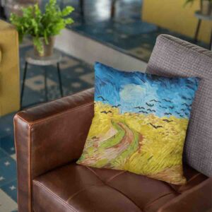 Cojines Decorativos De Canpo de trigo con cuervos - Vincent van Gogh