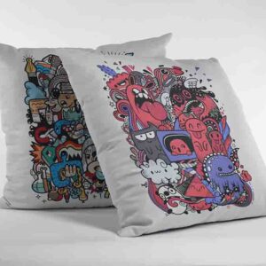 Cojines Decorativos 2 Piezas De Caricaturas