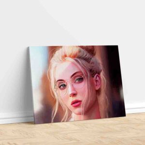 Pinturas De Mujeres Modernos En Canvas Chava rubia