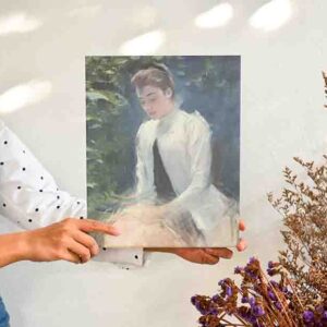 Pinturas De Mujeres Modernos En Canvas Chica de blanco