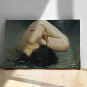 Pinturas De Mujeres Modernos En Canvas Desnudo femenino en escorzo