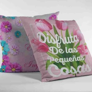 Cojines Decorativos 2 Piezas De Flores