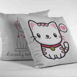 Cojines Decorativos 2 Piezas De Gatitos Cute
