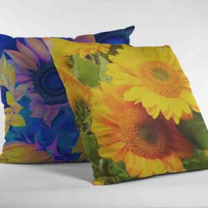 Cojines Decorativos 2 Piezas De Girasoles de colores