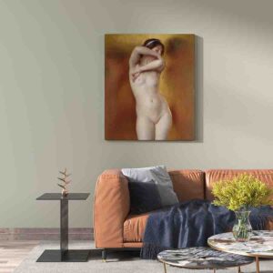 Pinturas De Mujeres Modernos En Canvas Glow of Gold, Gleam of Pearl