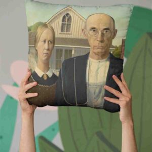 Cojines Decorativos De G?tico estadounidense - Grant Wood