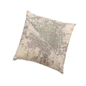 Cojines Decorativos De Estilo Vintage Mod. Mapa del este de Par?s - WB Clarke y James Shury