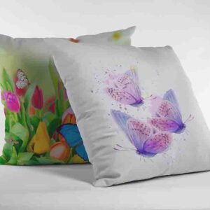 Cojines Decorativos 2 Piezas De Mariposas moradas