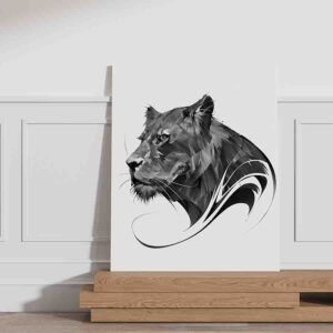 Pinturas De Leones Decorativa En Canvas 10