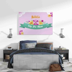 Pintura Del Dia De La Mamá En Canvas 2