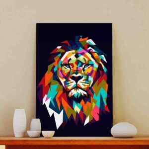 Pinturas De Leones Decorativa En Canvas 3