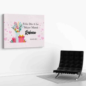 Pintura Del Dia De La Mamá En Canvas 3