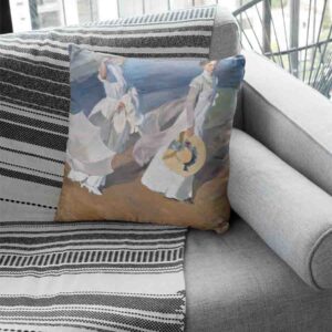 Cojines Decorativos De Paseo a orillas del mar - Joaqu?n Sorolla